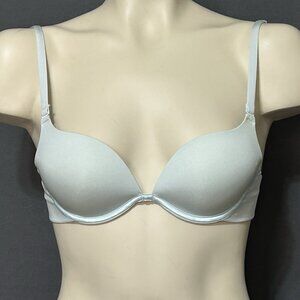Eve’s Temptation Padded Push Up Bra 34A Light Blue Underwired